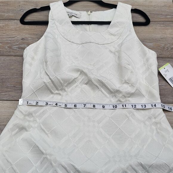 NWT Evan Picone Paris Chic Ivory dress size 4 - Picture 10 of 14